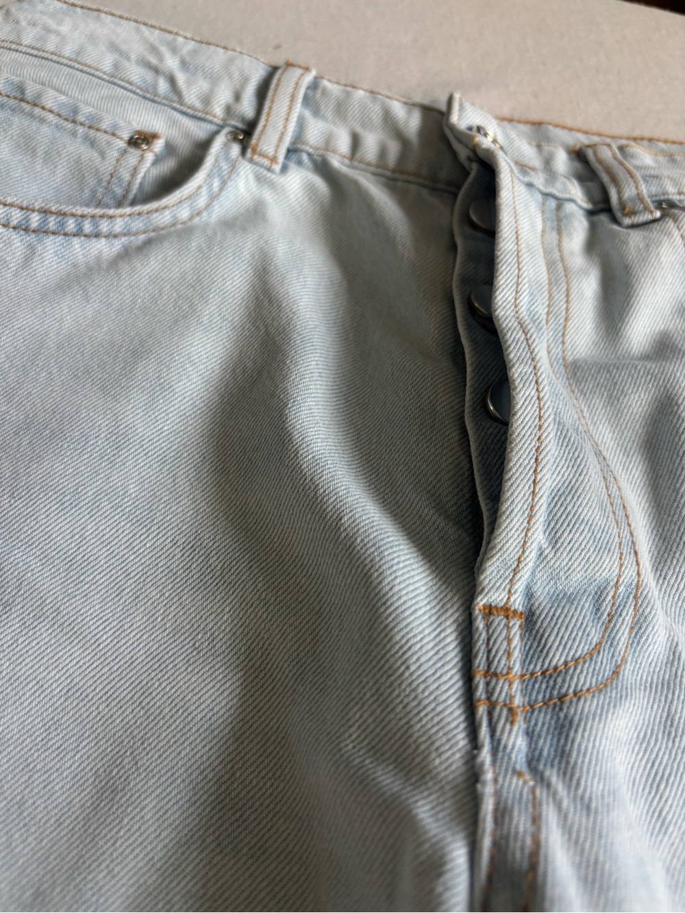 Annie Bing Manon High Waist Baggy Wide Leg Jeans Ultra Bleached Size 26 - Picture 5 of 13